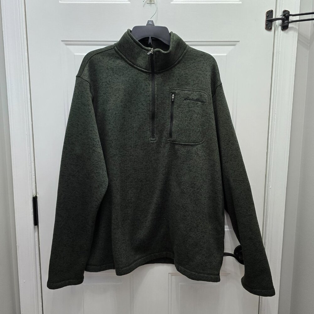 NWT Eddie Bauer Men's Radiator Fleece Quarter Zip Pullover Size XL